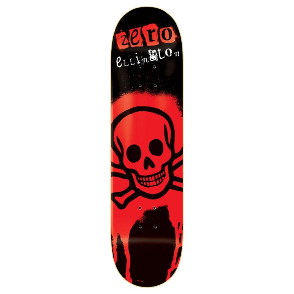 Zero Skateboards Erik Ellington Stencil 30 Year Red Skateboard Deck - 8.25" Zero Skateboards Erik Ellington Stencil 30 Year Red Skateboard Deck - 8.25"