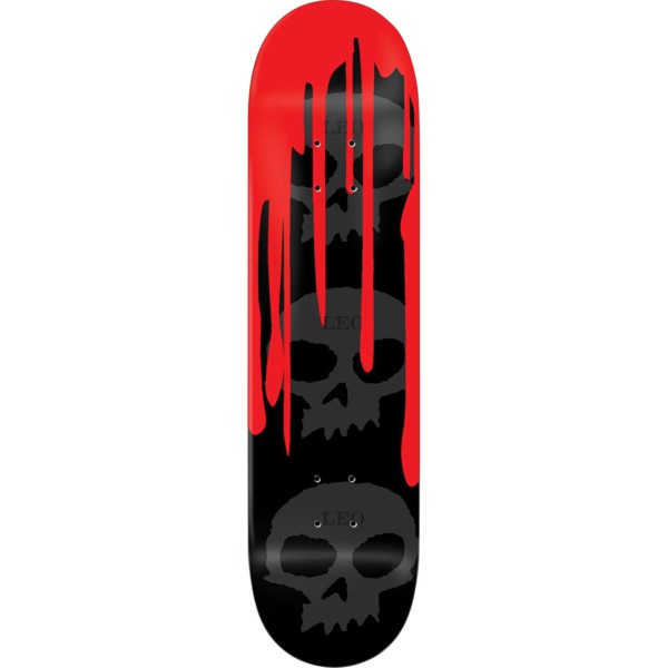 Zero Skateboards Leo Romero 3 Skull Blood Skateboard Deck - 8.25" x 31.9"