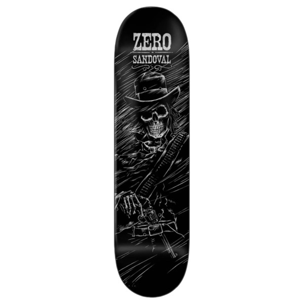 Zero Skateboards Tommy Sandoval Gunslinger Black Skateboard Deck - 8.5" Zero Skateboards Tommy Sandoval Gunslinger Black Skateboard Deck - 8.5"