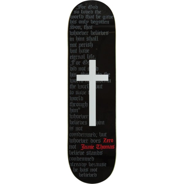 Zero Skateboards Jamie Thomas Cross Black / Black Skateboard Deck - 8.25" x 31.9"