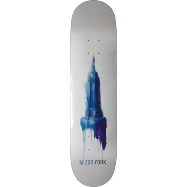 zoo york skateboards water color empire skateboard deck 7 75 x what size trucks for a 7 75 deck
