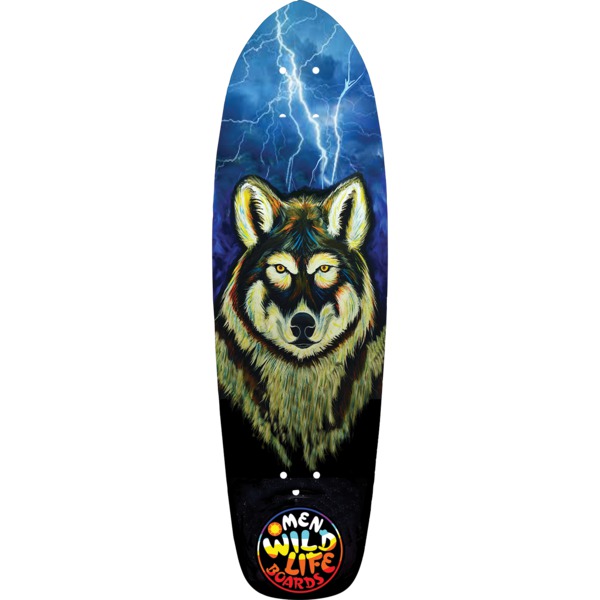 Omen Boards Bolt Wolf Mini Cruiser Skateboard Deck - 8.5" x 29"