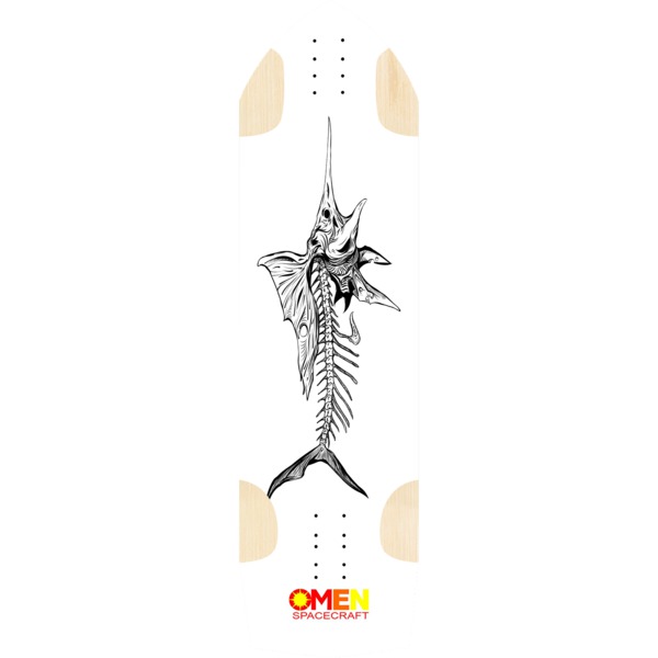 Omen Boards Swordfish Cruiser Skateboard Deck - 8.7" x 32.5"