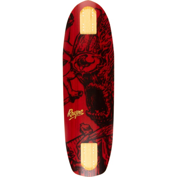 Rayne Skateboards Libido 31 Cyclops Red Cruiser Skateboard Deck - 9" x 31"