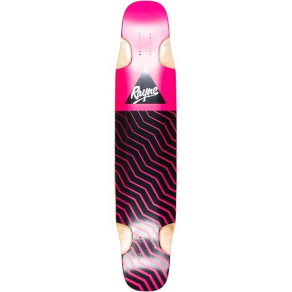 Rayne Skateboards Nae Nae 44 Zig Zag Pink Longboard Skateboard Deck - 9.5" x 44"