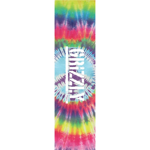 Grizzly Grip Tape Tie Dye Stamp Peace Rainbow Griptape - 9" x 33"