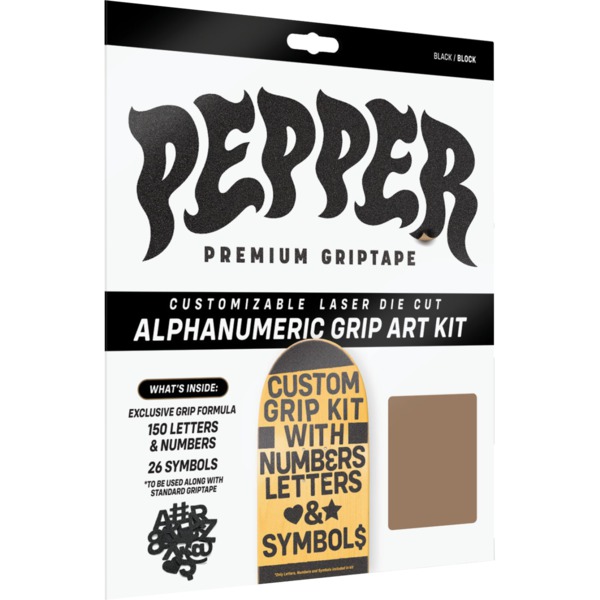Pepper Grip Tape Co Custom Grip Kit Die-Cut Alphanumeric Pieces