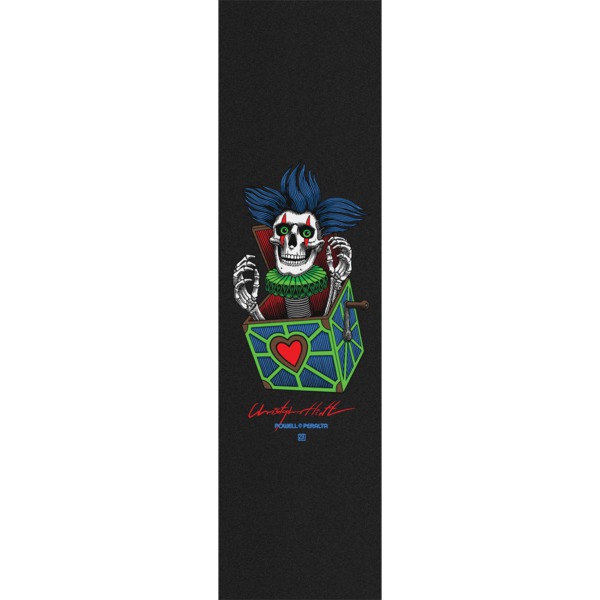 Powell Peralta Chris Hiett Skull Black Griptape - 9" x 33"