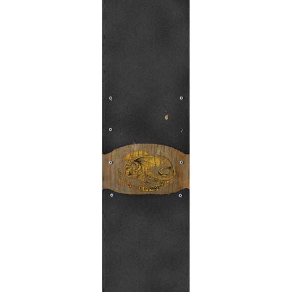 Powell Peralta Oval Dragon 3 Black / Gold / Gold Griptape - 9" x 33"