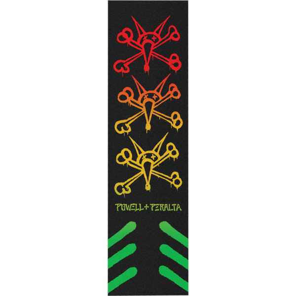 Powell Peralta Rat Bones Fade 2 Rasta Griptape - 9" x 33"