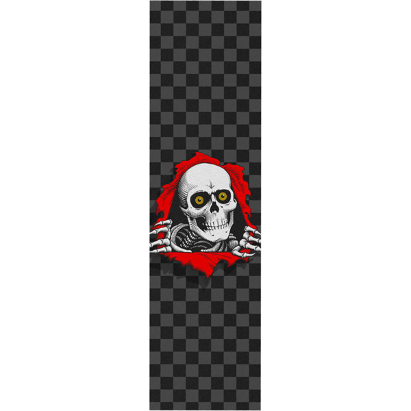 Powell Peralta Ripper Checker Black / Grey / Red Griptape - 9" x 33"