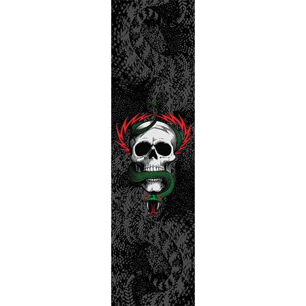 Powell Peralta McGill Skull & Snake Black / Silver Griptape - 9" x 33" Powell Peralta McGill Skull & Snake Black / Silver Griptape - 9" x 33"