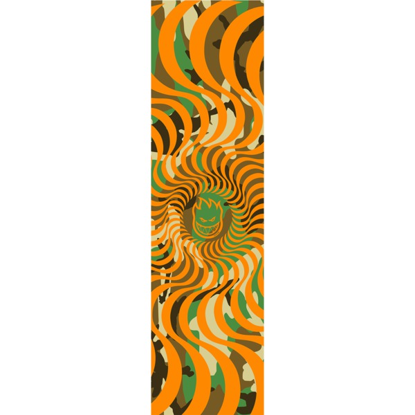 Spitfire Wheels Mob Classic Swirl Orange / Camo Griptape - 9" x 33"