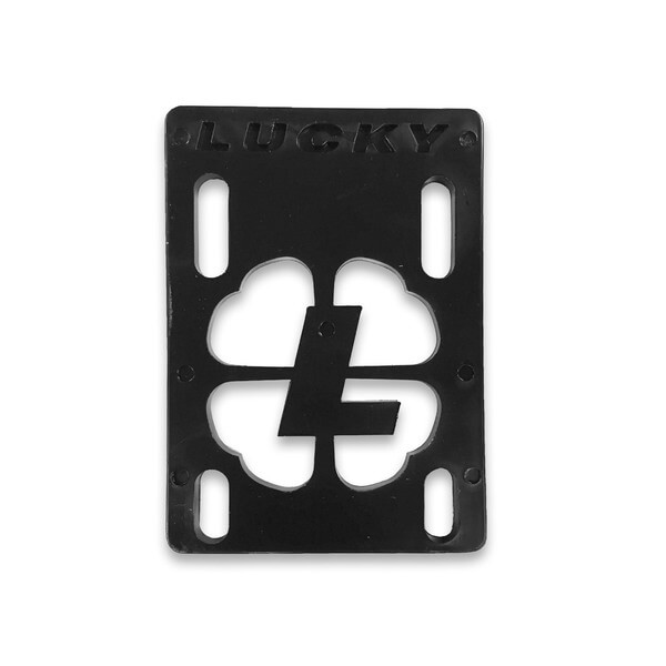 Lucky Skate Bearings Black Single (1) Riser Pad - NOT A SET: 2 required for board assembly - 1/8" Lucky Skate Bearings Black Single (1) Riser Pad - NOT A SET: 2 required for board assembly - 1/8"