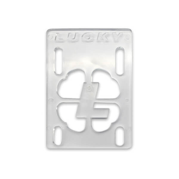 Lucky Skate Bearings Clear Single (1) Riser Pad - NOT A SET: 2 required for board assembly - 1/8" Lucky Skate Bearings Clear Single (1) Riser Pad - NOT A SET: 2 required for board assembly - 1/8"
