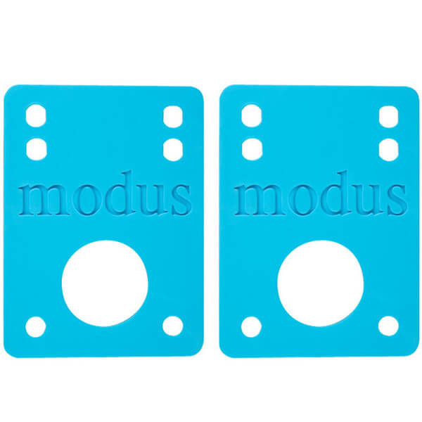 Modus Skate Bearings Blue Riser Pads - Set of Two (2) - 1/8"