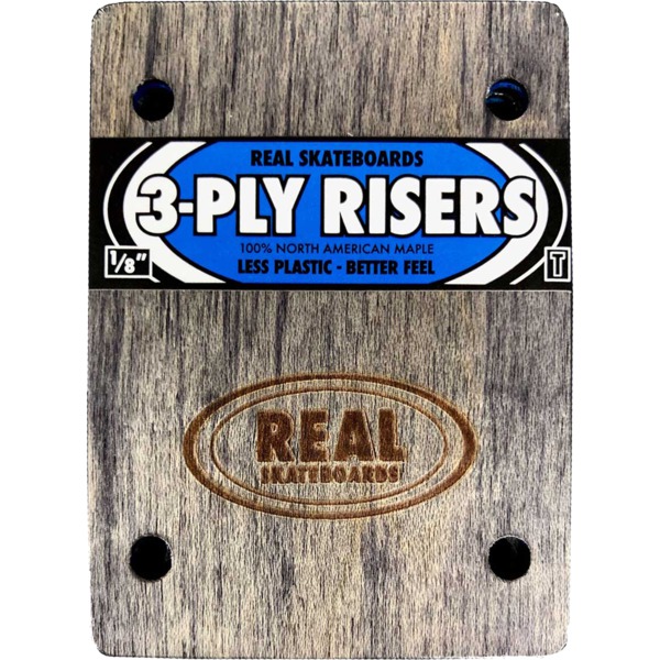 Real Skateboards 3 Ply Wooden Risers for Thunder - Set of Two (2) - 1/8"