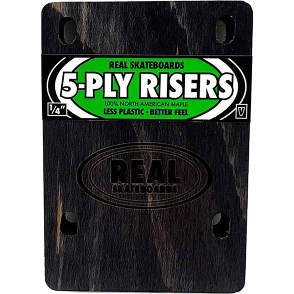 Real Skateboards 5 Ply Wooden Risers Venture - Set of Two (2) - 1/4"