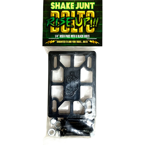 Shake Junt Rise Up Black Riser Pads Riser Pads & Bolts Combo - 1/4"