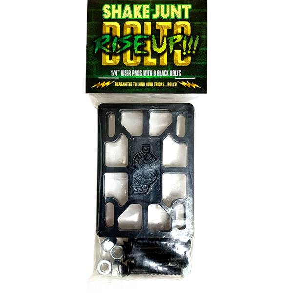 Shake Junt Rise Up Black Riser Pads & Bolts Combo - 1/4"