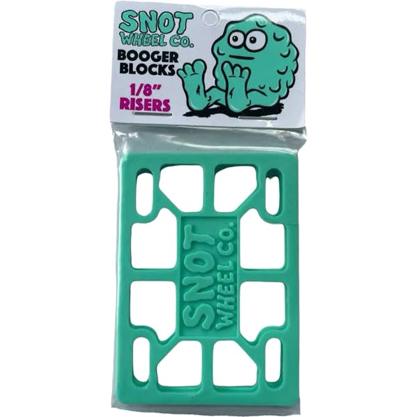 Snot Wheel Co. Booger Blocks Teal Riser Pads - Set of Two (2) - 1/8"