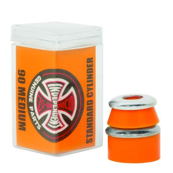 Independent Truck Company Standard Cylinder Cushions Orange Skateboard Bushings - 2 Pair with Washers - 90a