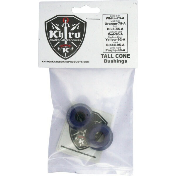 Khiro Tall Cone Soft Blue Skateboard Bushings - 85a