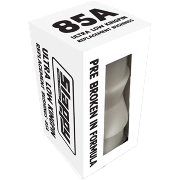 Slappy Truck Company Ultra Low White Skateboard Bushings - 2 Pair with Washers - 85a Slappy Truck Company Ultra Low White Skateboard Bushings - 2 Pair with Washers - 85a
