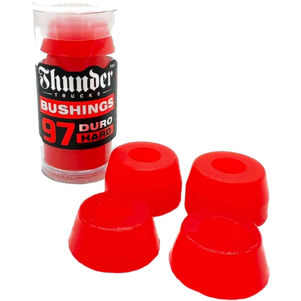 Thunder Trucks Premium Clear Red Skateboard Bushings - 97a