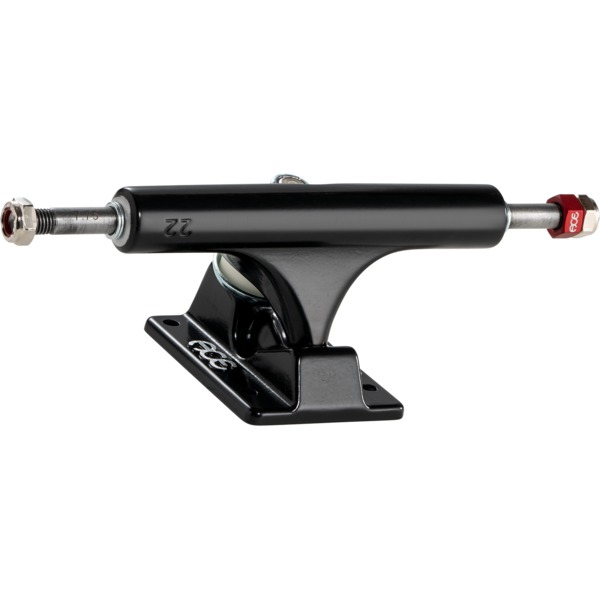 Ace Trucks MFG. AF1 22 Black Skateboard Trucks - 5.2" Hanger 7.75" Axle (Set of 2)