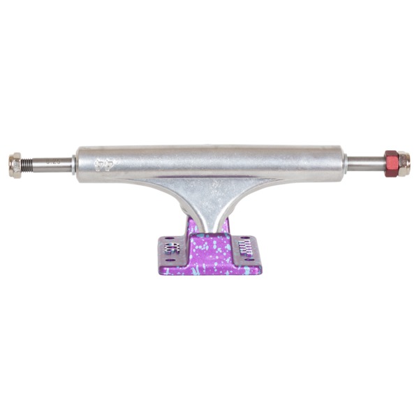 Ace Trucks MFG. AF1 33 Magenta Splatter / Polished Skateboard Trucks - 5.37" Hanger 8.0" Axle (Set of 2) Ace Trucks MFG. AF1 33 Magenta Splatter / Polished Skateboard Trucks - 5.37" Hanger 8.0" Axle (Set of 2)