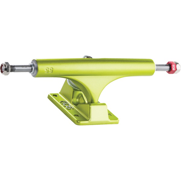 Ace Trucks MFG. AF1 55 Satin Lime Skateboard Trucks - 5.8" Hanger 8.5" Axle (Set of 2)