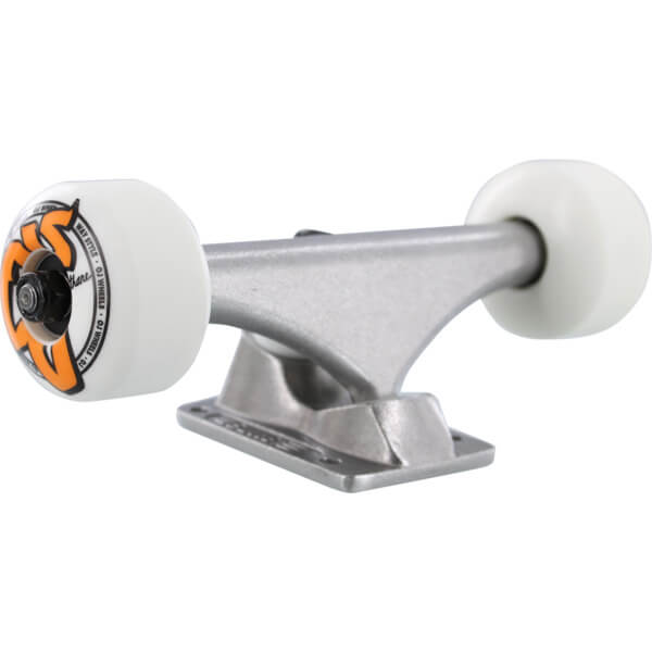 Bullet Skateboards 140mm Polished Trucks with 53mm OJ Wheels & Bearings