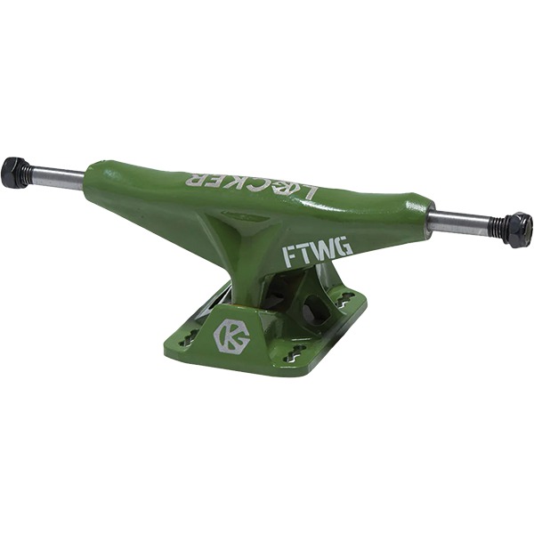 Grind King Truck Co. Locker Army Green Skateboard Trucks - 5.4" Hanger 8.0" Axle (Set of 2)