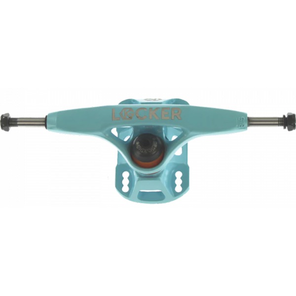 Grind King Truck Co. Locker Light Blue Skateboard Trucks - 6.37" Hanger 9.25" Axle (Set of 2)