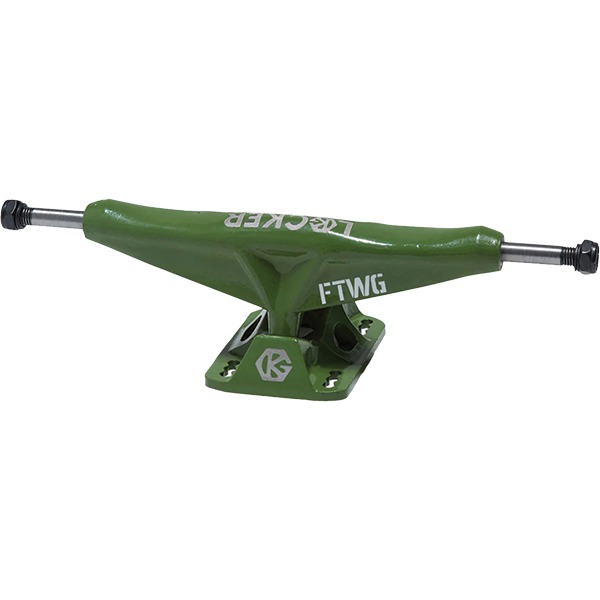 Grind King Truck Co. Locker Army Green Skateboard Trucks - 6.75" Hanger 9.5" Axle (Set of 2)