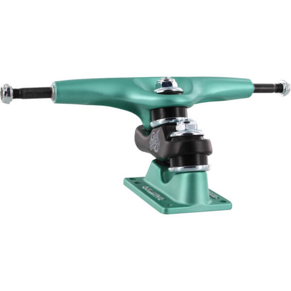 Gullwing Trucks Sidewinder II Aqua / Black / Aqua Skateboard Double Kingpin Trucks - 7.25" Hanger 10.0" Axle (Set of 2)