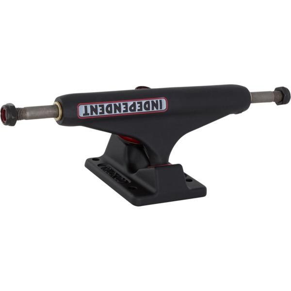 Independent Truck Company Stage 11 - 144mm Bar Black / White / Red Skateboard Trucks - 5.67" Hanger 8.25" Axle (Set of 2)