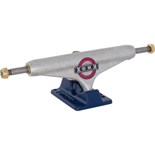Independent Truck Company Tom Knox Stage 11 - 129mm Forged Hollow Standard Silver / Blue Skateboard Trucks - 5.0" Hanger 7.6" Axle (Set of 2)