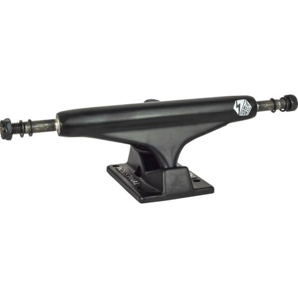 Industrial Skateboards IV Black w/ White Logo Skateboard Trucks - 5.25" Hanger 8.0" Axle (Set of 2)