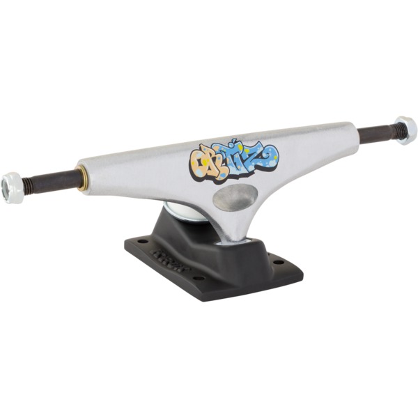 Krux Skate Trucks Chaz Ortiz K5 DLK Silver / Black Skateboard Trucks - 5.0" Hanger 7.6" Axle (Set of 2)