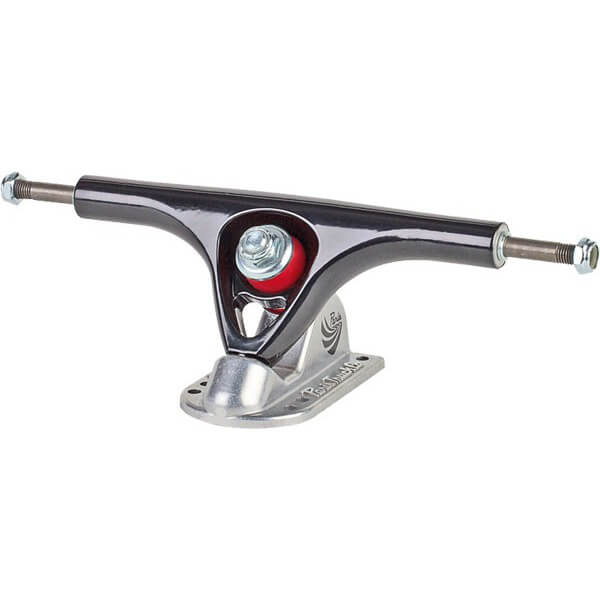 Paris Truck Co. V2 180mm 50 Degree Black / Raw Skateboard Reverse Kingpin Trucks - 7.0" Hanger 9.75" Axle (Set of 2)