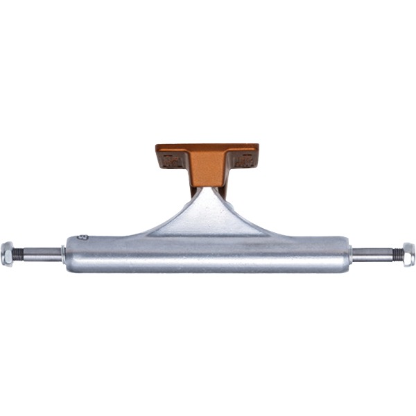 Slappy Truck Company ST1 Hollow Light Polished / Burnt Orange Skateboard Trucks - 5.75" Hanger 8.5" Axle (Set of 2) Slappy Truck Company ST1 Hollow Light Polished / Burnt Orange Skateboard Trucks - 5.75" Hanger 8.5" Axle (Set of 2)
