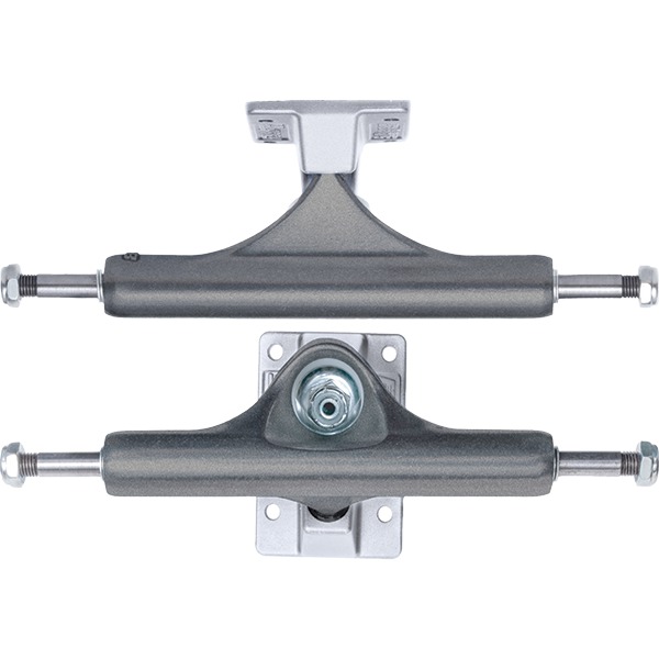 Slappy Truck Company ST1 Classic Hollow Gunmetal / Polished Skateboard Trucks - 5.75" Hanger 8.5" Axle (Set of 2)