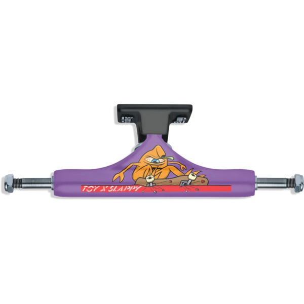 Slappy Truck Company ST1 Classic Hollow Toy Machine Purple / Black Skateboard Trucks - 5.8" Hanger 8.5" Axle (Set of 2)
