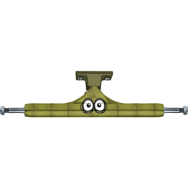 Slappy Truck Company ST1 Classic Hollow Heroin Pickle Green Skateboard Trucks - 7.68" Hanger 10.5" Axle (Set of 2)