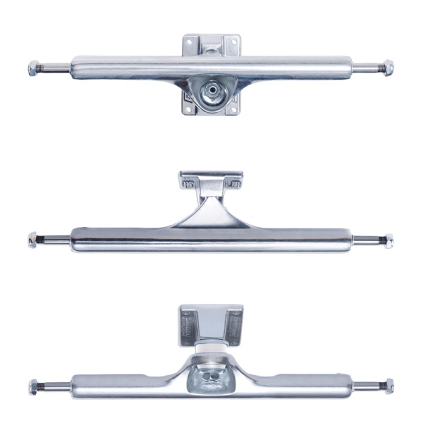 Slappy Truck Company ST1 Classic Hollow Polished Skateboard Trucks - 9.4" Hanger 12" Axle (Set of 2) Slappy Truck Company ST1 Classic Hollow Polished Skateboard Trucks - 9.4" Hanger 12" Axle (Set of 2)