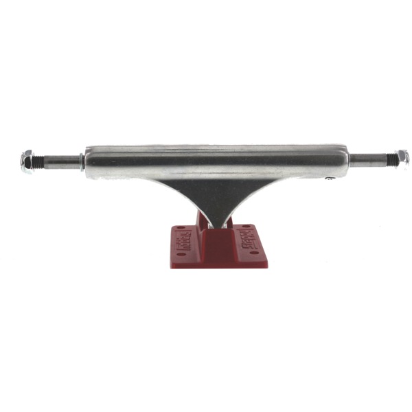 Slappy Truck Company ST1 Inverted Light Polished / Red Skateboard Trucks - 5.4" Hanger 8.0" Axle (Set of 2)