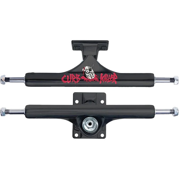 Slappy Truck Company ST1 Inverted Hollow Heroin Curb Killer 2 Black Skateboard Trucks - 7.3" Hanger 10.0" Axle (Set of 2)