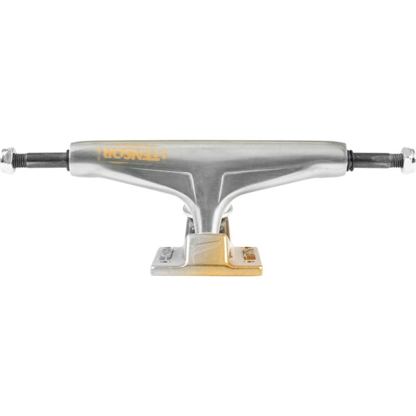Tensor Trucks Aluminum Stencil Mirror / Gold Fade Skateboard Trucks - 5.25" Hanger 8.0" Axle (Set of 2)